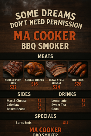 🔥"MA COOKER BBQ MOBILE SMOKER" 🔥