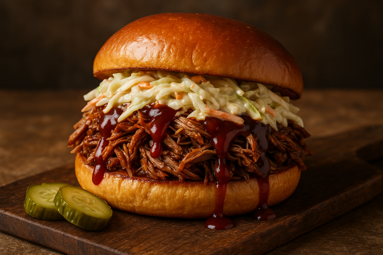 pull pork sandwich