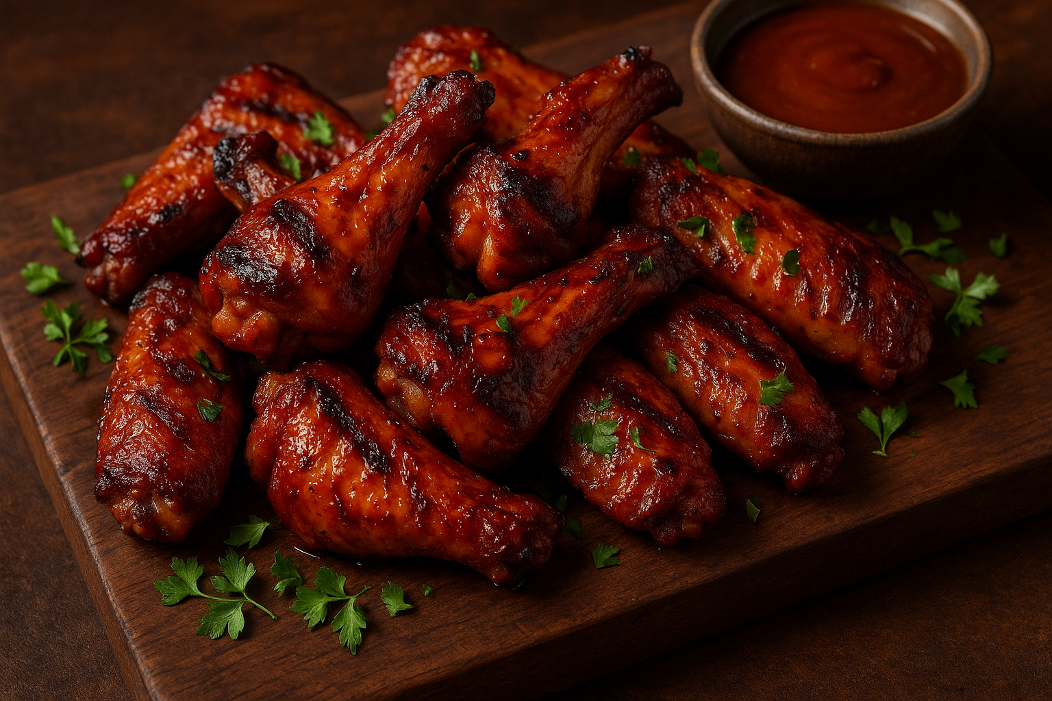 smoked chicken wings