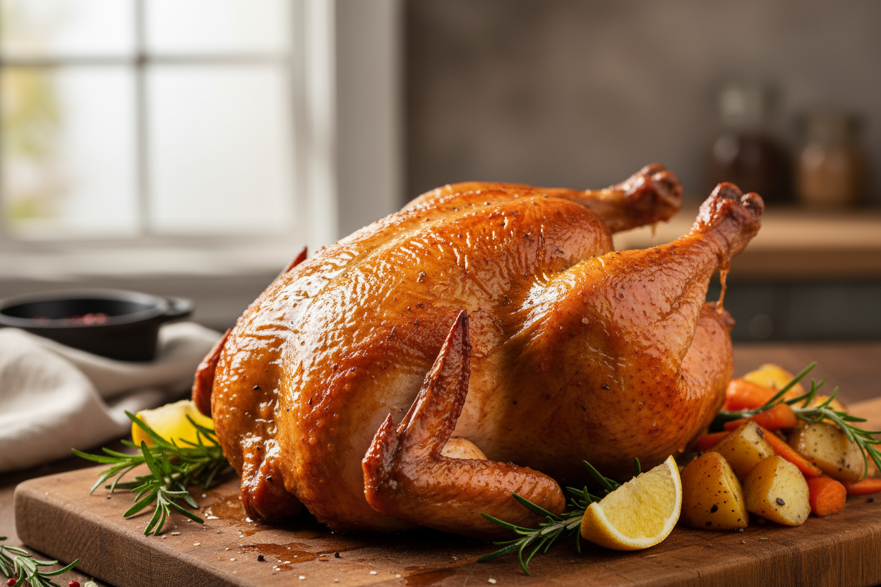 whole smoked chicken