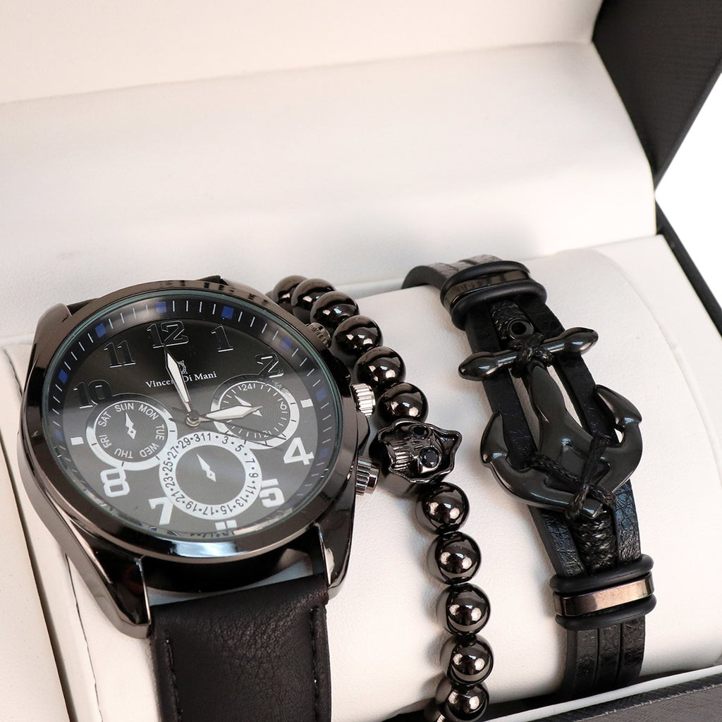 Men's Watch & Bracelet Gift Set FIRST CHOICE