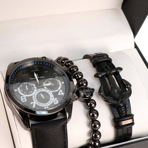 Men's Watch & Bracelet Gift Set