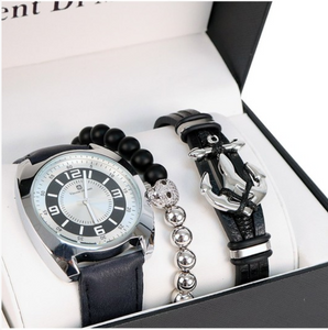 Men's Watch & Bracelet Gift Set