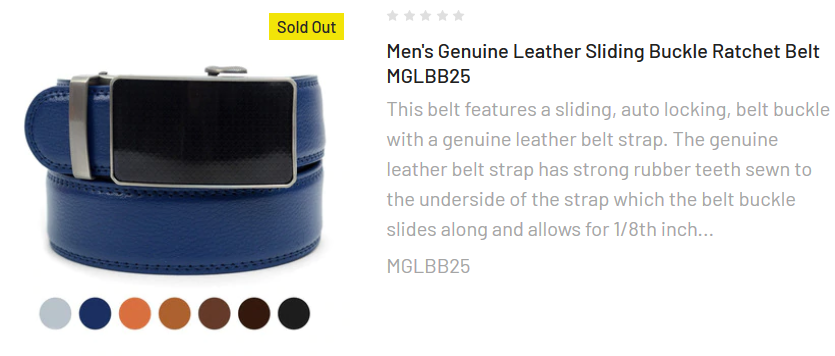 Designer Belts